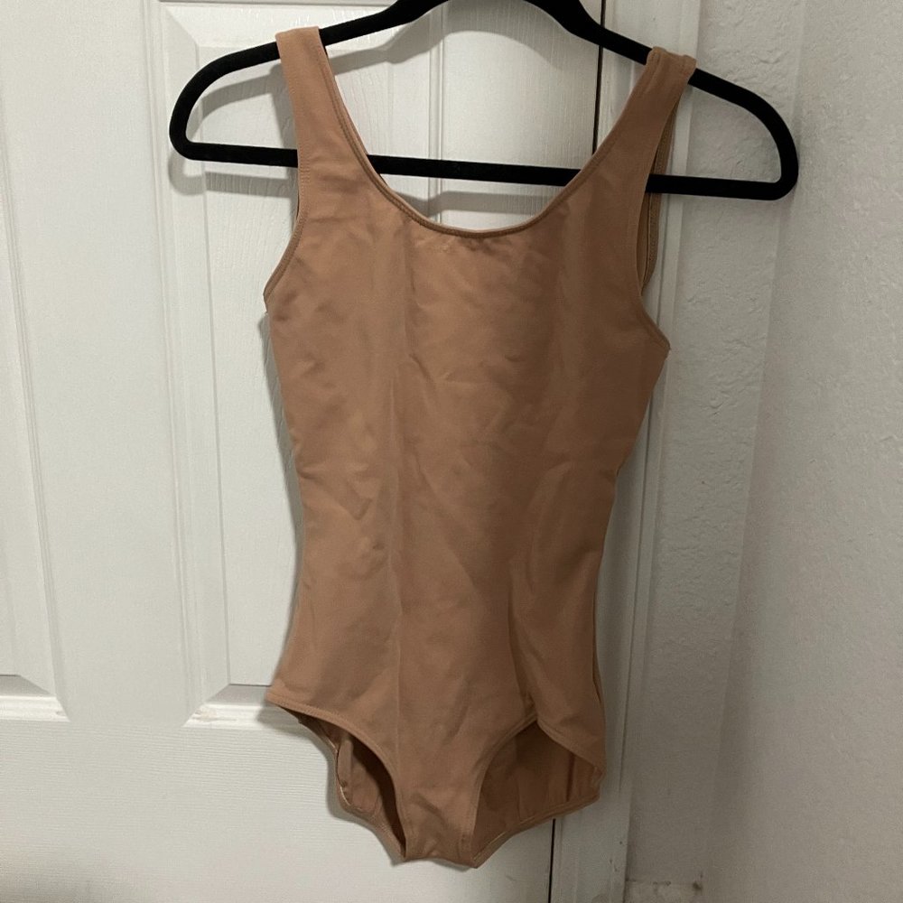 Capezio light suntan tank leotard